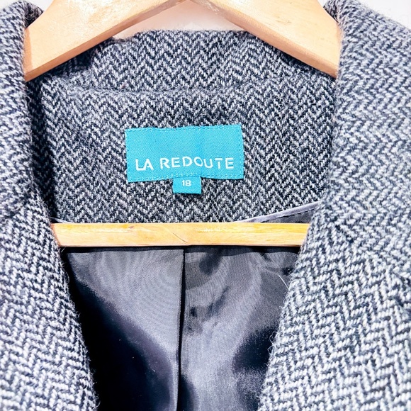 LA REDOUTE Structured Grey Wool Jacket with Utility Pockets | Size 16* - Picture 8 of 8